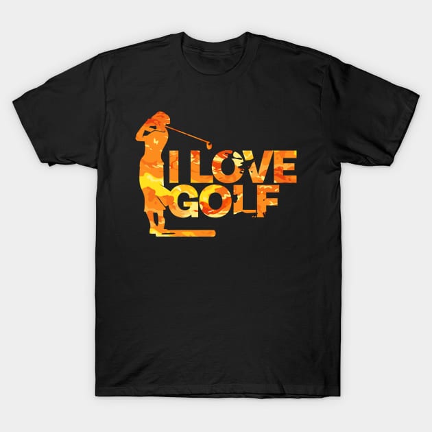 I LOVE GOLF T-Shirt by keenkei